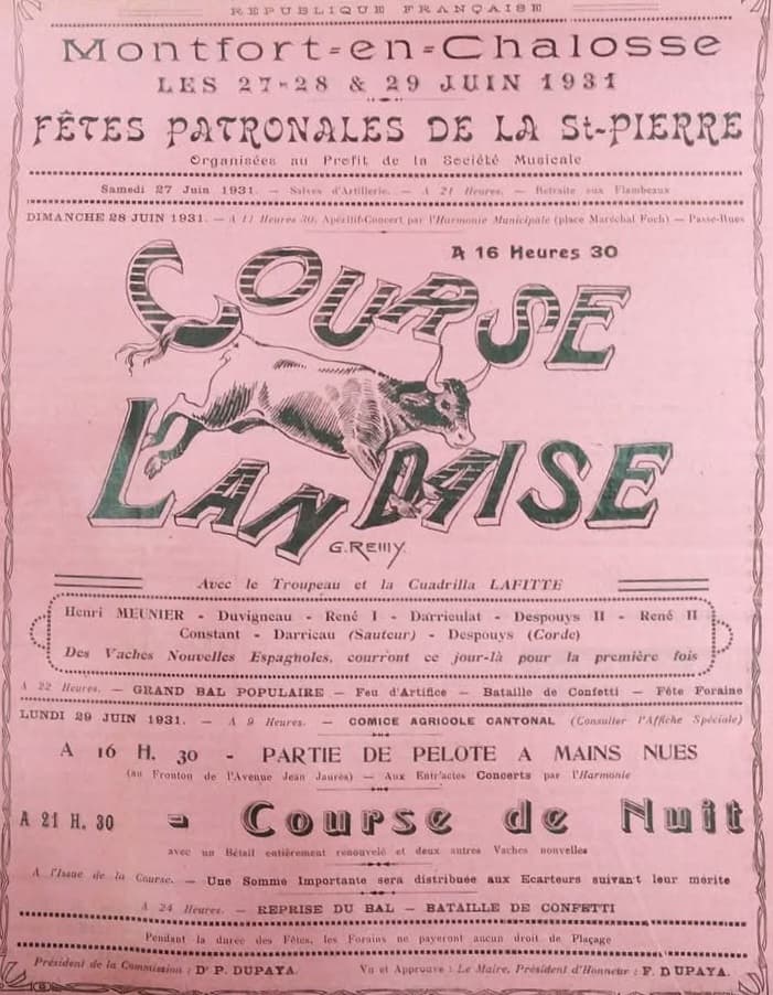 Fête : Fêtes de Montfort-en-Chalosse, Montfort-en-Chalosse