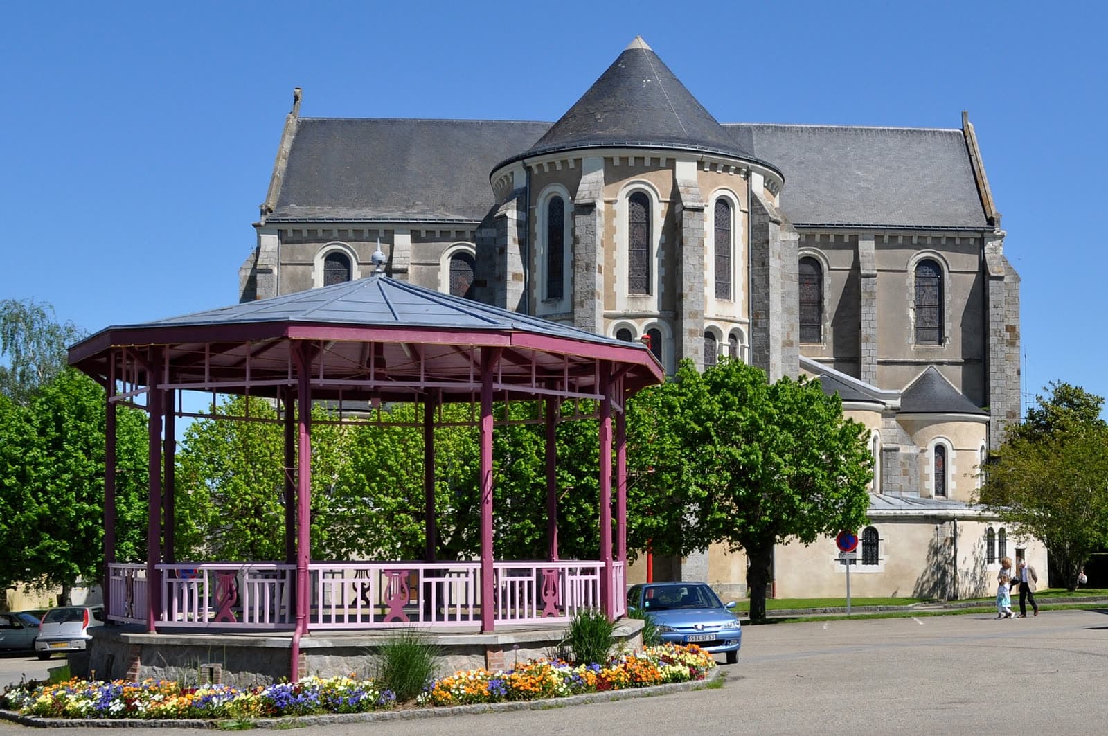 Fête votive: Les Embuscades : l'inauguration au jardin public, Cossé-le-Vivien